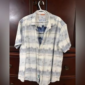 Mens Tommy Bahama RELAX shirt palm tree pattern